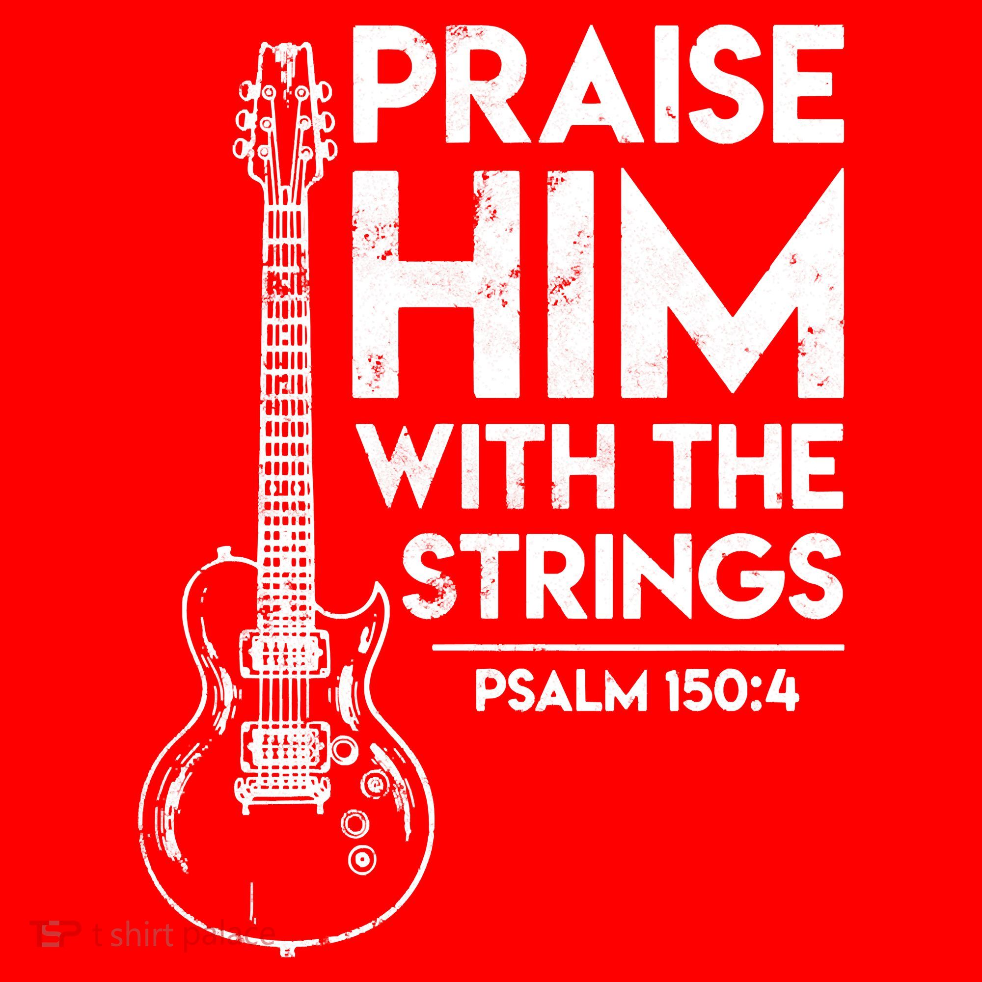 Praise Him With The Strings Guitar Christian Guitarist Guitar Player Santa Hat