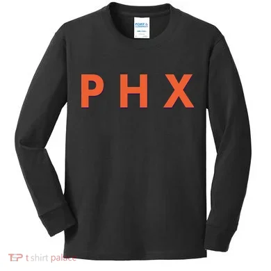 PHX Phoenix Basketball Logo Kids Long Sleeve Shirt