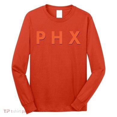 PHX Phoenix Basketball Logo Long Sleeve Shirt