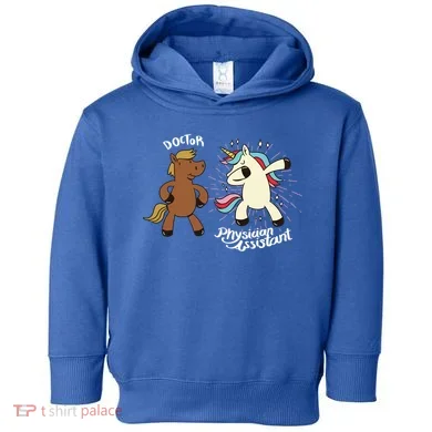 Physician Assistant Doctor Unicorn Toddler Hoodie