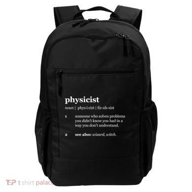 Physicist Definition Solve Problems Backpack