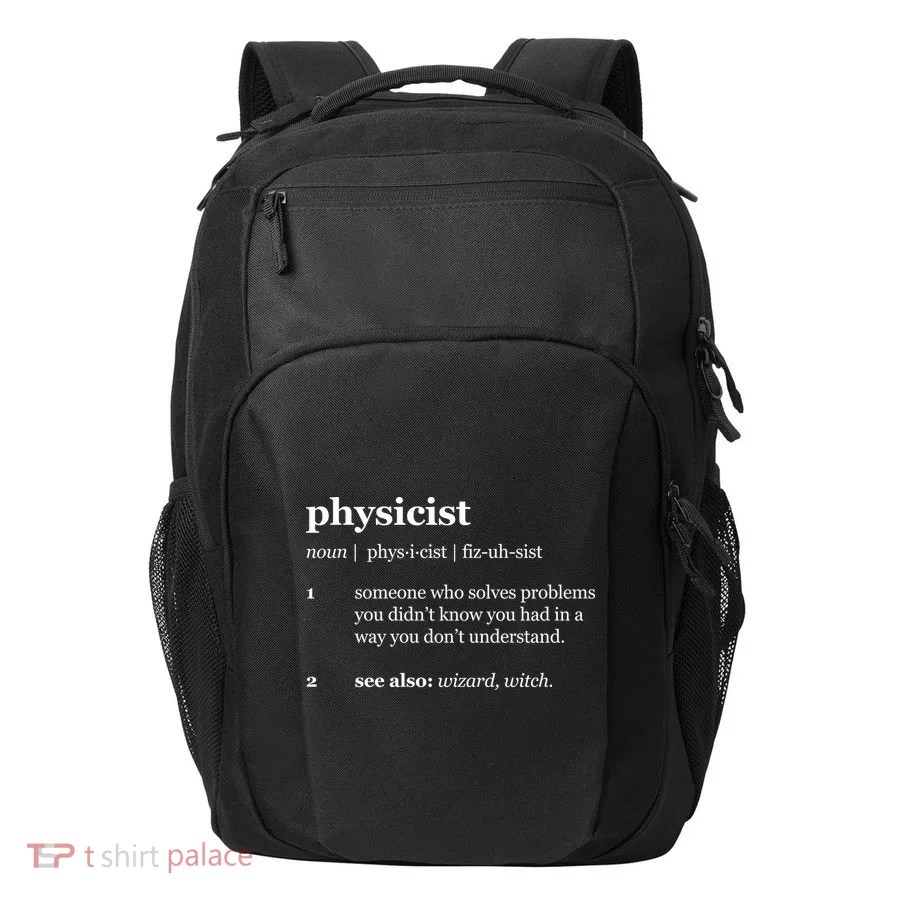 Physicist Definition Solve Problems Transport Backpack