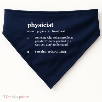 Physicist Definition Solve Problems USA-Made Doggie Bandana
