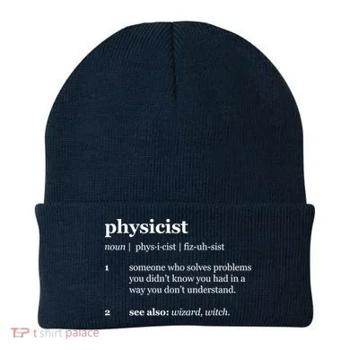 Physicist Definition Solve Problems Beanie