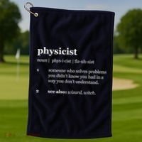 Physicist Definition Solve Problems Golf Towel thumb 1
