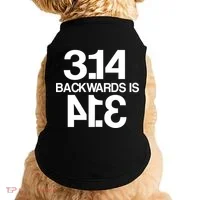 Pi 3.14 Backwards Is Pie Doggie Tank thumb 0