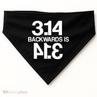 Pi 3.14 Backwards Is Pie USA-Made Doggie Bandana thumb 0