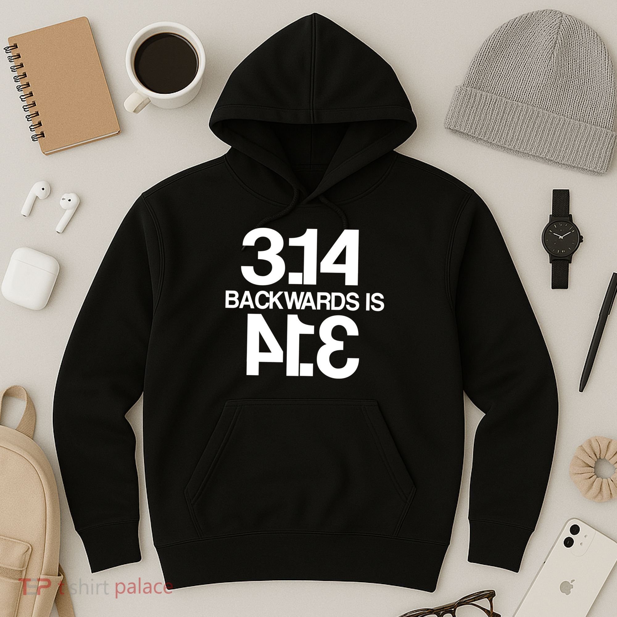 Pi 3.14 Backwards Is Pie Hoodie