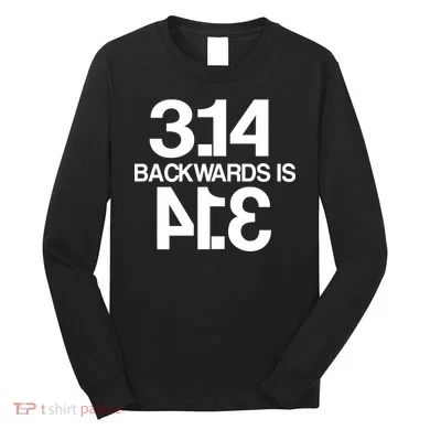 Pi 3.14 Backwards Is Pie Long Sleeve Shirt
