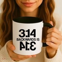 Pi 3.14 Backwards Is Pie Coffee Mug thumb 3