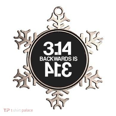 Pi 3.14 Backwards Is Pie Ornament
