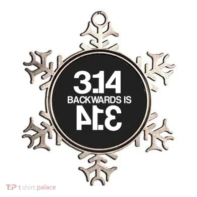 Pi 3.14 Backwards Is Pie Ornament