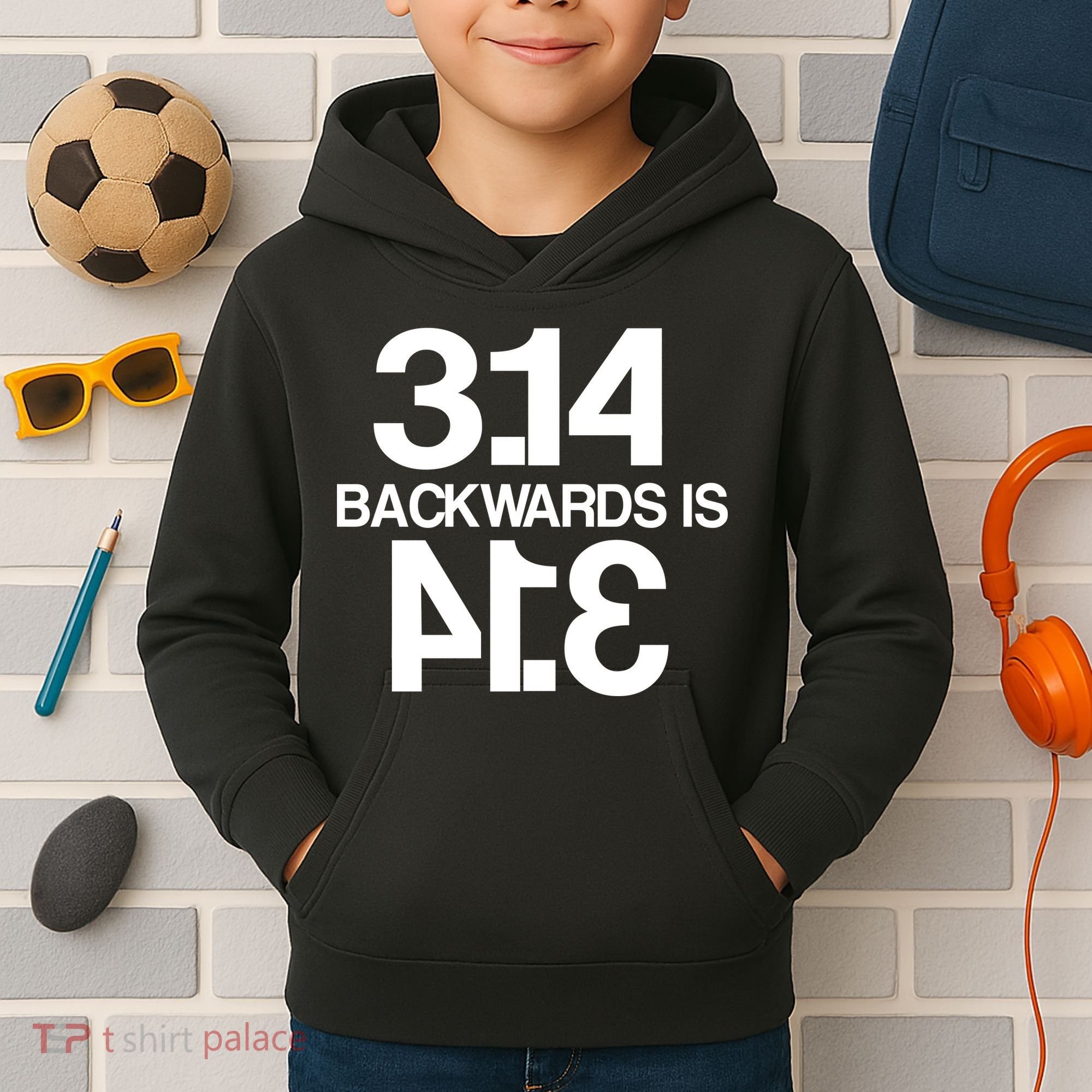 Pi 3.14 Backwards Is Pie Kids Hoodie