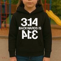 Pi 3.14 Backwards Is Pie Kids Hoodie thumb 3