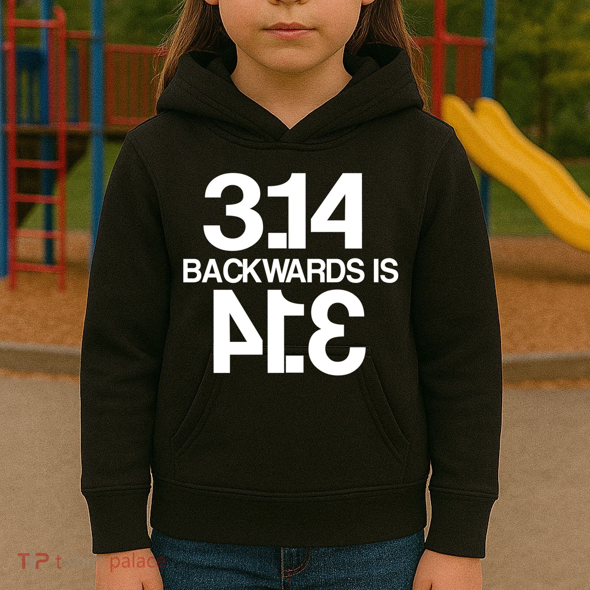 Pi 3.14 Backwards Is Pie Kids Hoodie