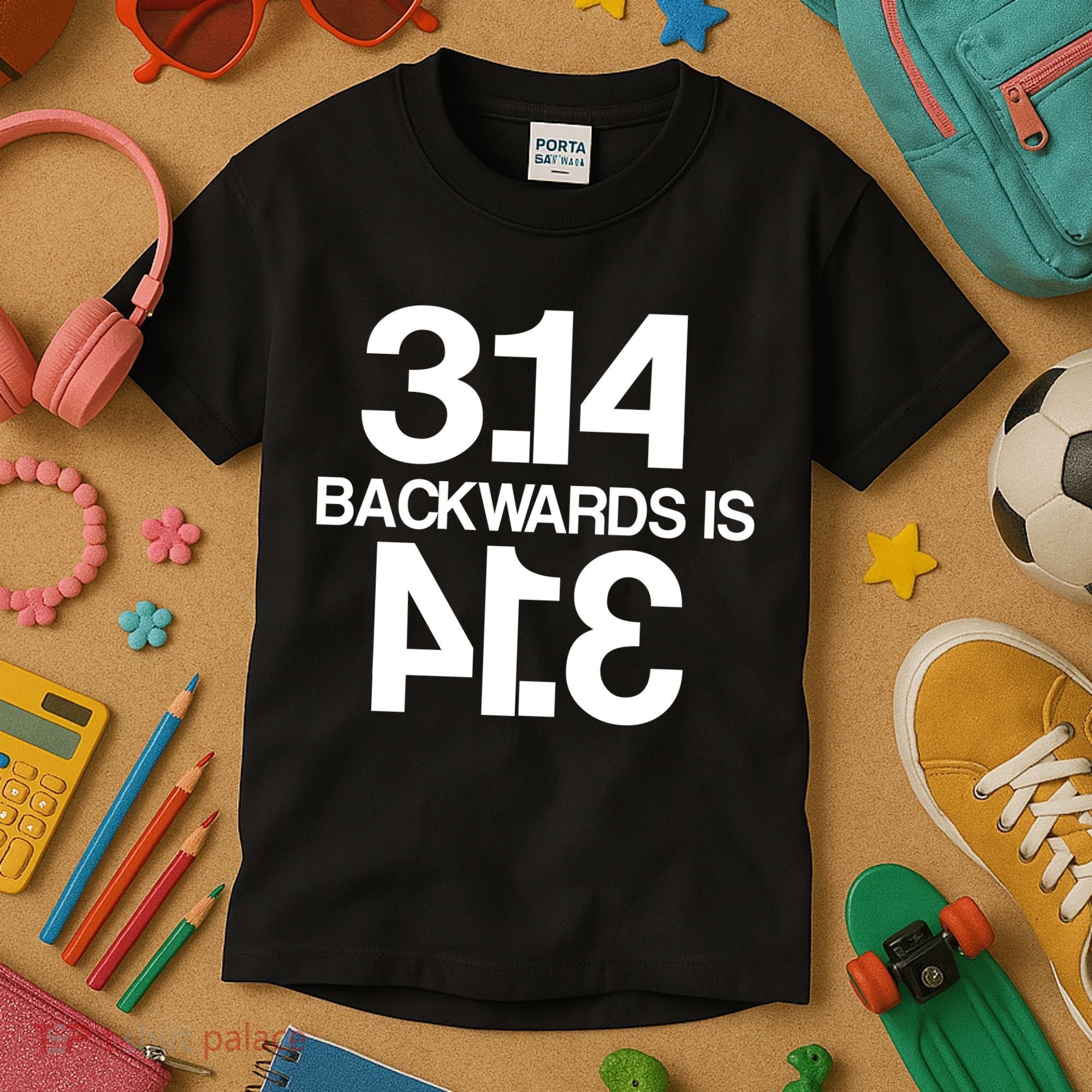 Pi 3.14 Backwards Is Pie Kids T-Shirt