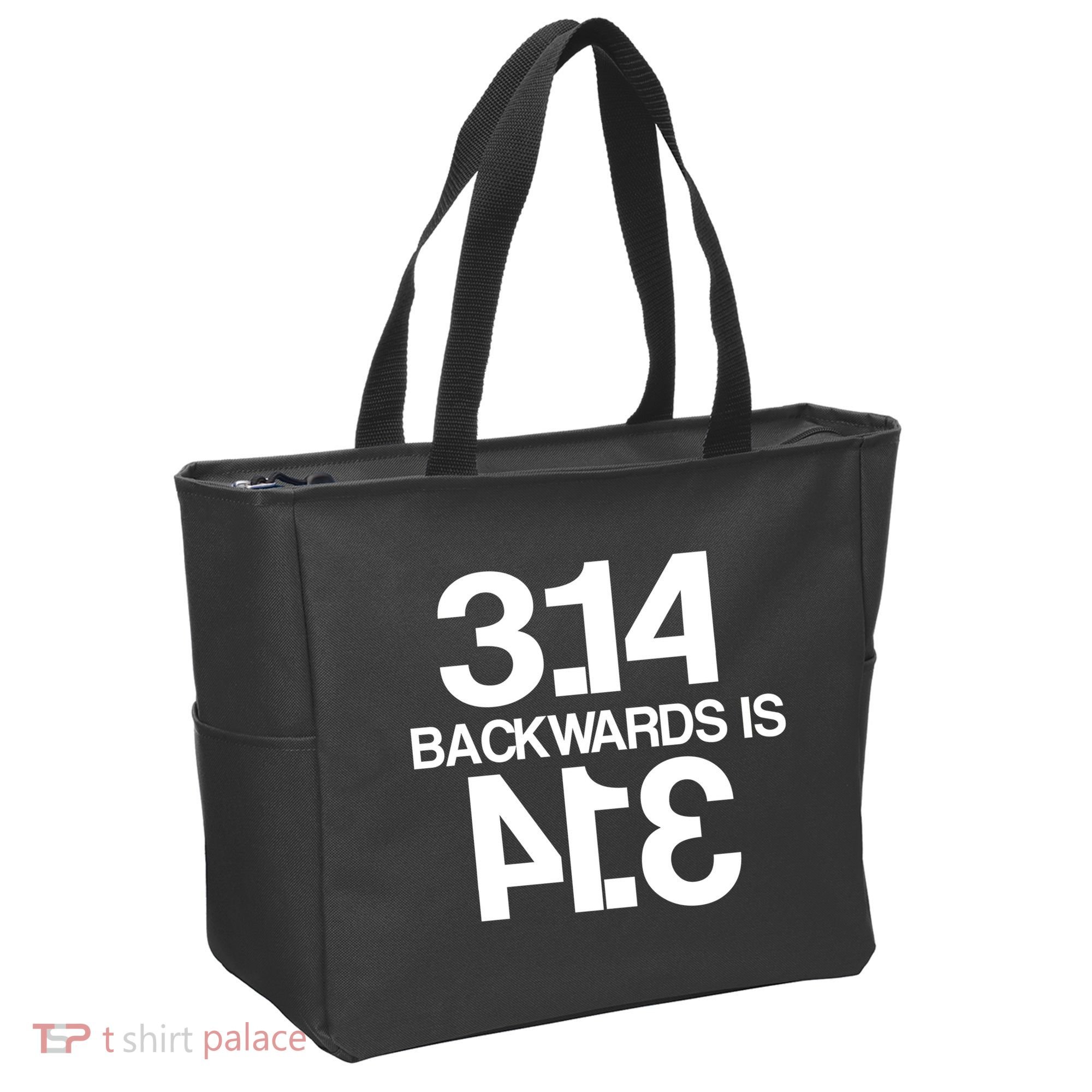 Pi 3.14 Backwards Is Pie Tote Bag
