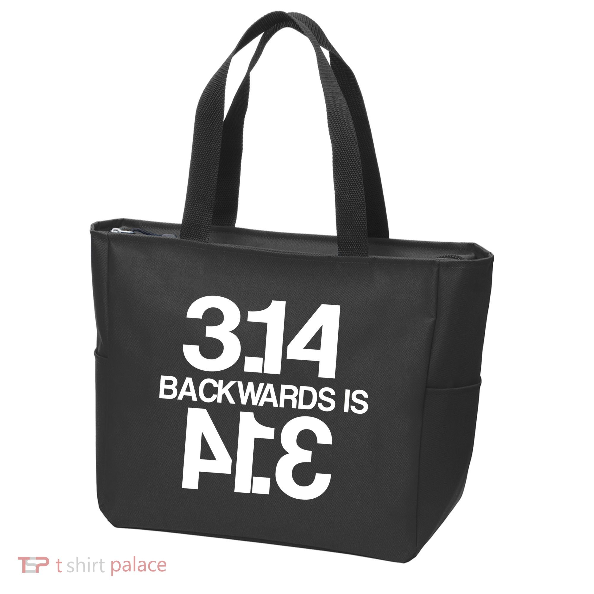 Pi 3.14 Backwards Is Pie Tote Bag