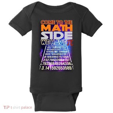 Pi Day - Come To The Math Side Parody Baby Bodysuit