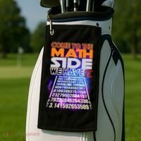Pi Day - Come To The Math Side Parody Golf Towel thumb 2