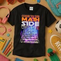 Pi Day - Come To The Math Side Parody Kids T-Shirt thumb 3