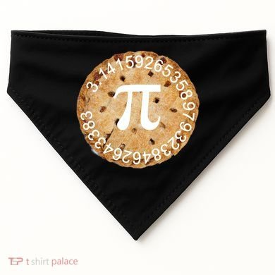Pi Day Apple Pie 3.14 Cool Numbers USA-Made Doggie Bandana