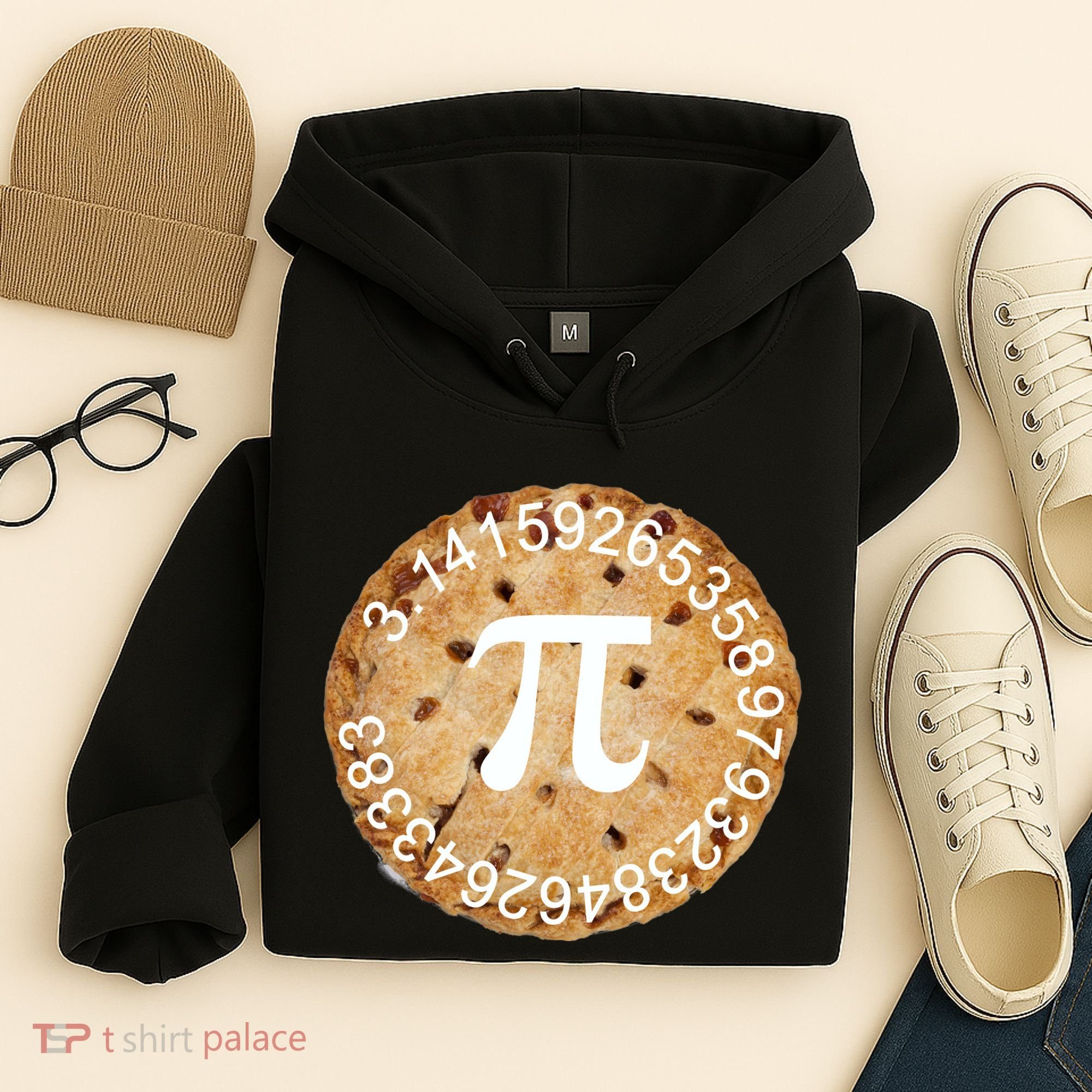 Pi Day Apple Pie 3.14 Cool Numbers Hoodie