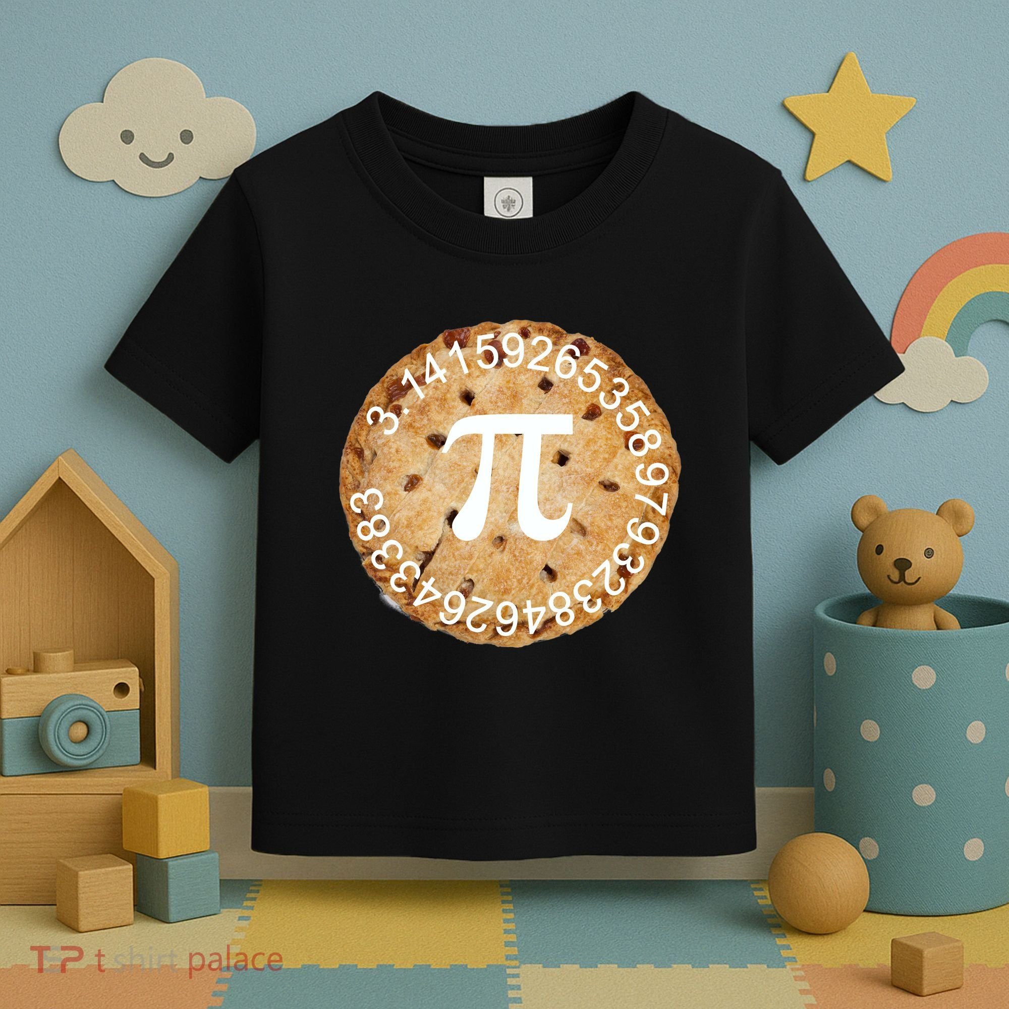 Pi Day Apple Pie 3.14 Cool Numbers Toddler T-Shirt