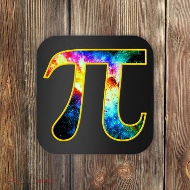 Pi Day Galaxy 3.14 Coaster