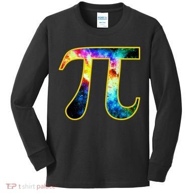 Pi Day Galaxy 3.14 Kids Long Sleeve Shirt