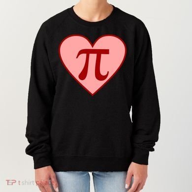 Pi Day Heart Love 3.14 Math Geek March 14th Women's Sweatshirt