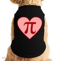 Pi Day Heart Love 3.14 Math Geek March 14th Doggie Tank thumb 0