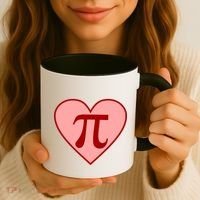 Pi Day Heart Love 3.14 Math Geek March 14th Coffee Mug thumb 3