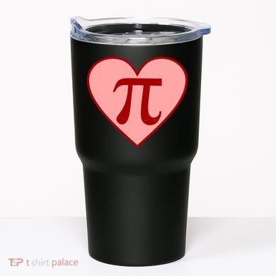 Pi Day Heart Love 3.14 Math Geek March 14th Tumbler