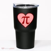 Pi Day Heart Love 3.14 Math Geek March 14th Tumbler thumb 0