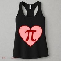 Pi Day Heart Love 3.14 Math Geek March 14th Women's Tank Top thumb 3