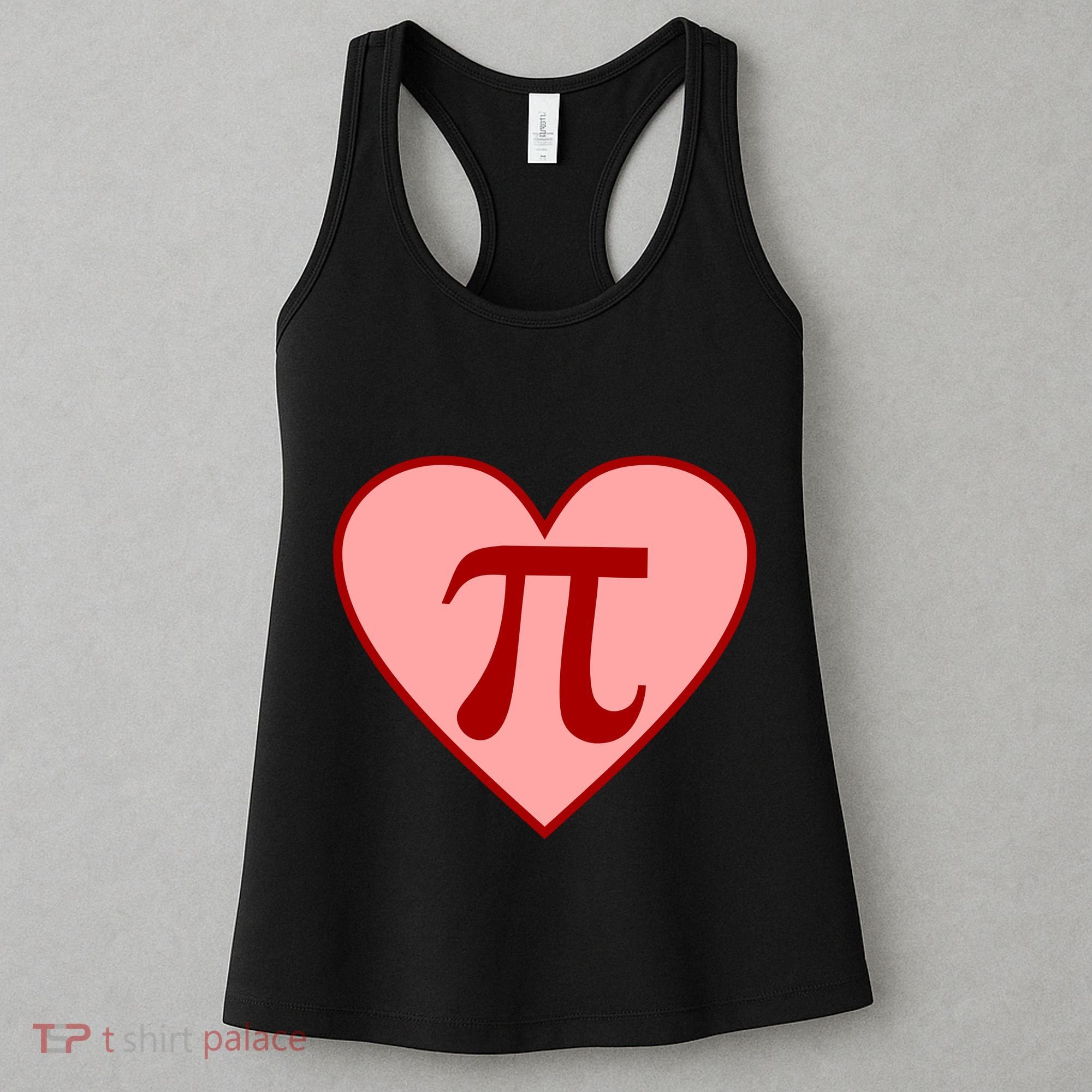Pi Day Heart Love 3.14 Math Geek March 14th Women's Tank Top
