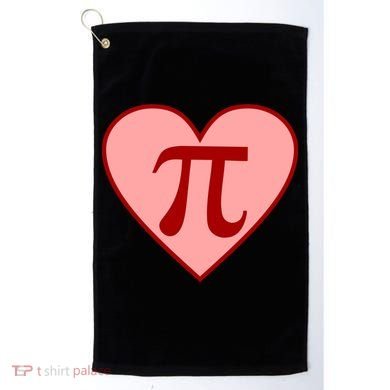 Pi Day Heart Love 3.14 Math Geek March 14th Golf Towel