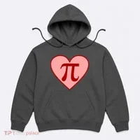 Pi Day Heart Love 3.14 Math Geek March 14th Hoodie thumb 0