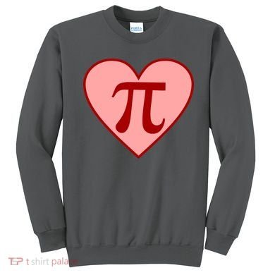 Pi Day Heart Love 3.14 Math Geek March 14th Sweatshirt