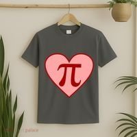 Pi Day Heart Love 3.14 Math Geek March 14th T-Shirt thumb 2
