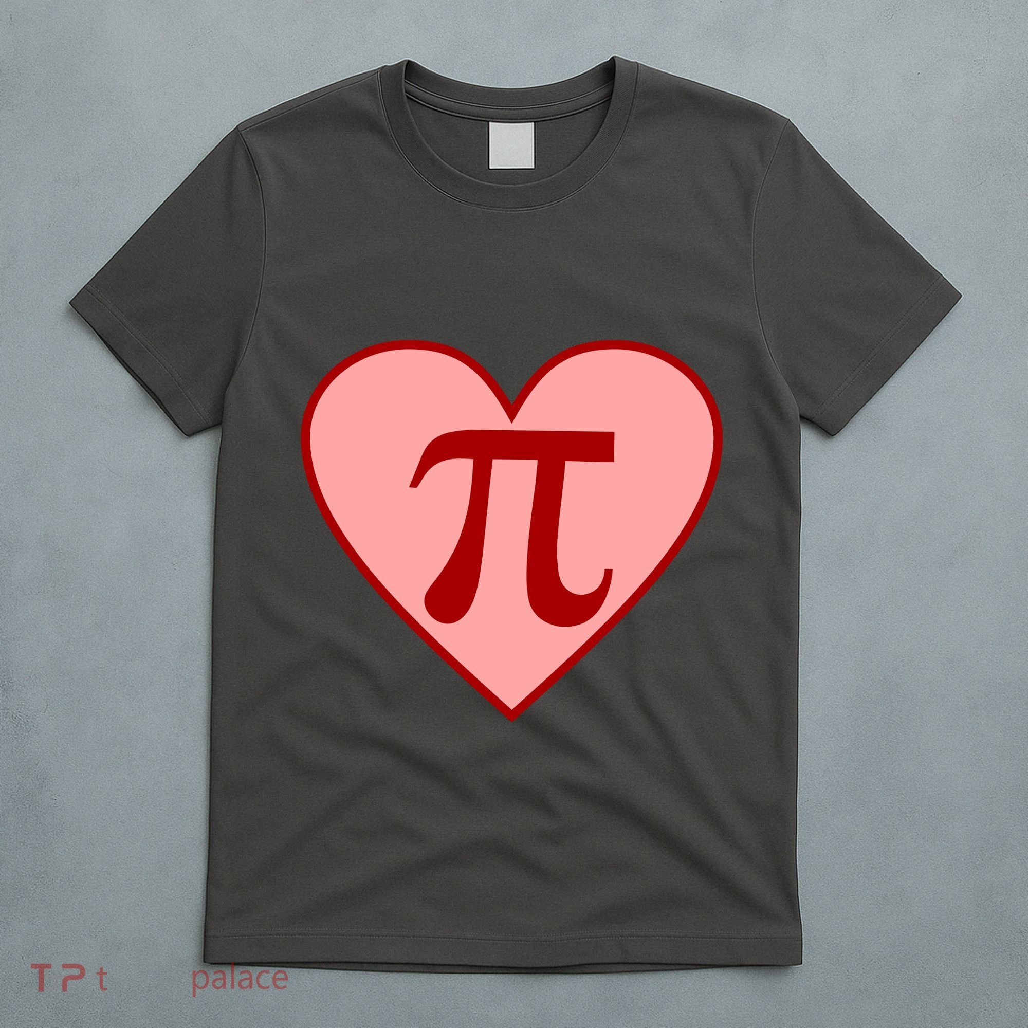 Pi Day Heart Love 3.14 Math Geek March 14th T-Shirt