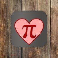 Pi Day Heart Love 3.14 Math Geek March 14th Coaster thumb 0