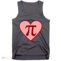 Pi Day Heart Love 3.14 Math Geek March 14th Tank Top thumb 0
