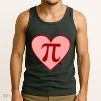 Pi Day Heart Love 3.14 Math Geek March 14th Tank Top thumb 3