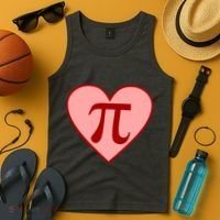 Pi Day Heart Love 3.14 Math Geek March 14th Tank Top thumb 4