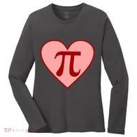 Pi Day Heart Love 3.14 Math Geek March 14th Women's Long Sleeve Shirt thumb 0