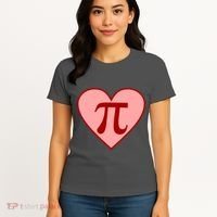 Pi Day Heart Love 3.14 Math Geek March 14th Women's T-Shirt thumb 4