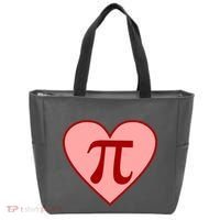 Pi Day Heart Love 3.14 Math Geek March 14th Tote Bag thumb 0