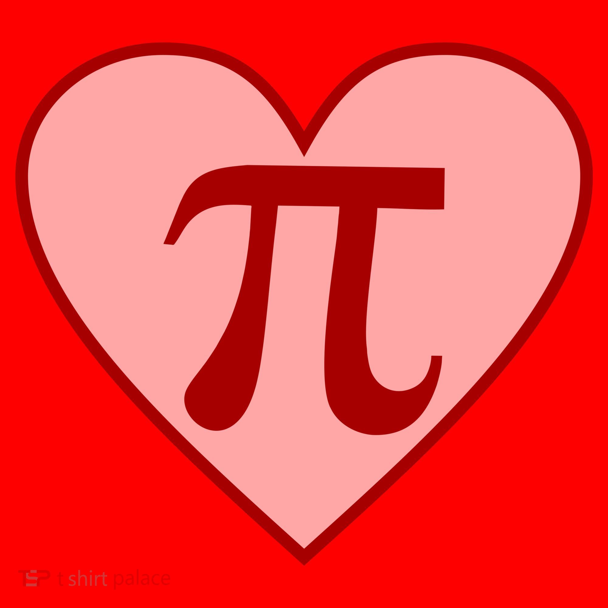 Pi Day Heart Love 3.14 Math Geek March 14th Santa Hat